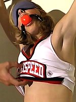 Cheerleader bondage