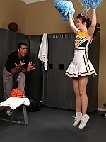 Skinny cheerleader