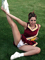 Hot horny cheerleader