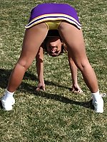 Teasing cheerleader