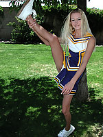 Shy cheerleader