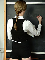british schoolgirls uniform in heels