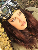 Horny hottie in fantasy costume