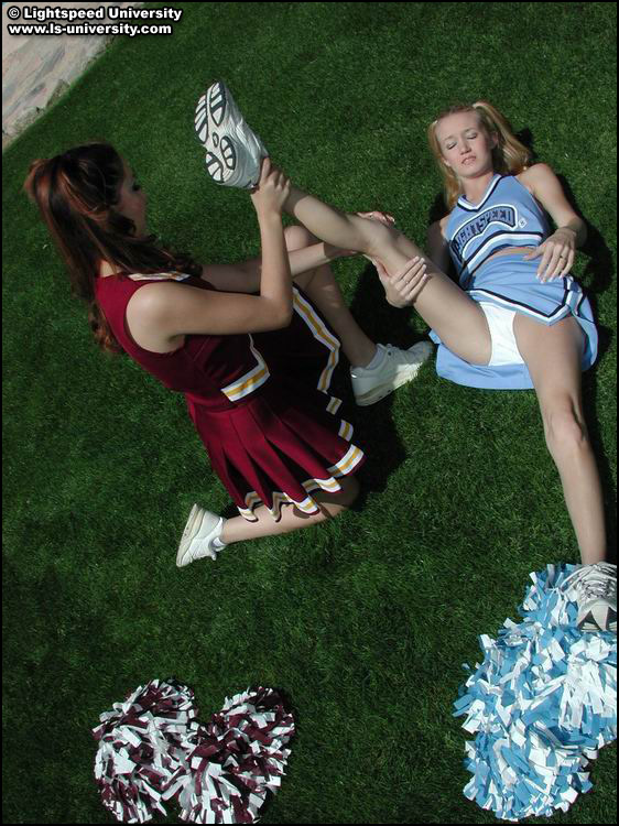 Cheerleader riding cock